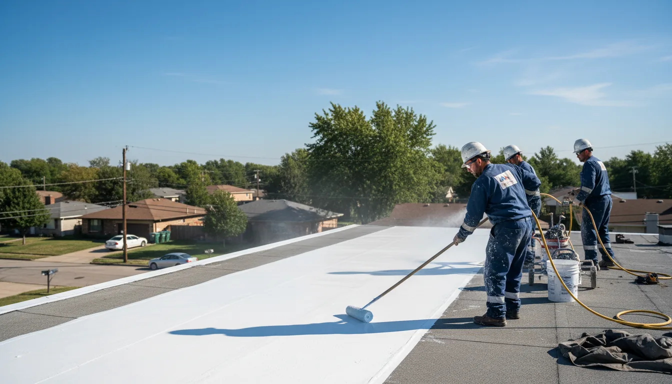Commercial roof coating in Fleetwood, NC near me